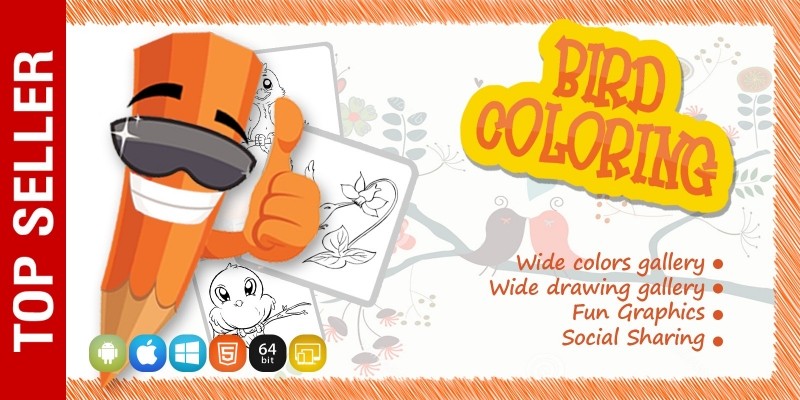 Birds Coloring Game - iOS Source Code