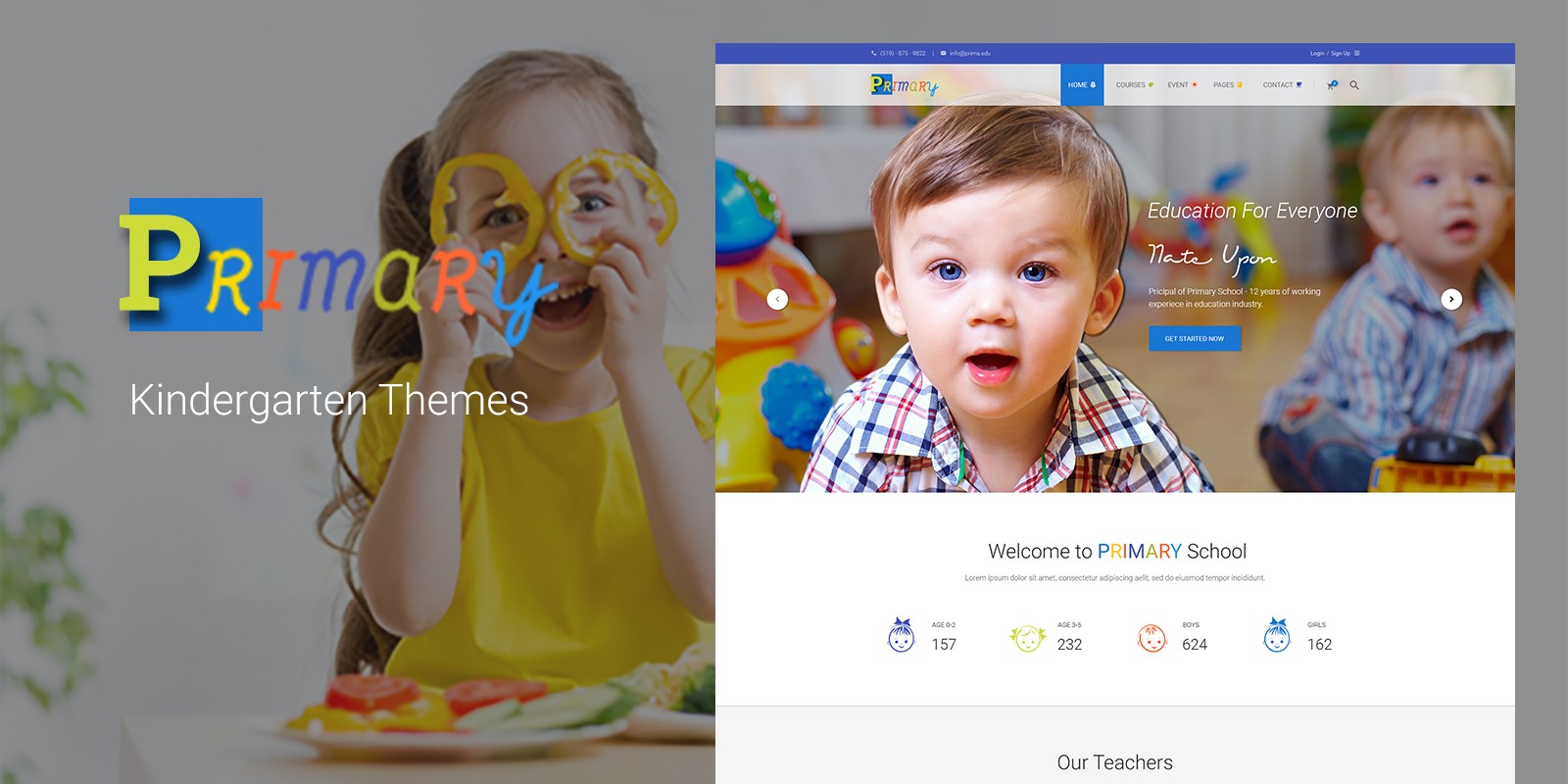 Primary - Kindergarten School WordPress Theme