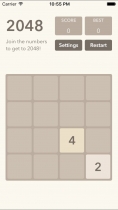 1024 Puzzle Game - iOS App Source Code Screenshot 5