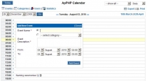 PHP Calendar Script Pro Screenshot 1
