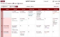 PHP Calendar Script Pro Screenshot 4