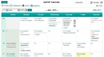 PHP Calendar Script Pro Screenshot 5