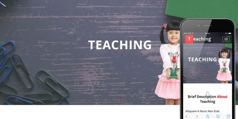 Teaching – School Bootstrap HTML Template