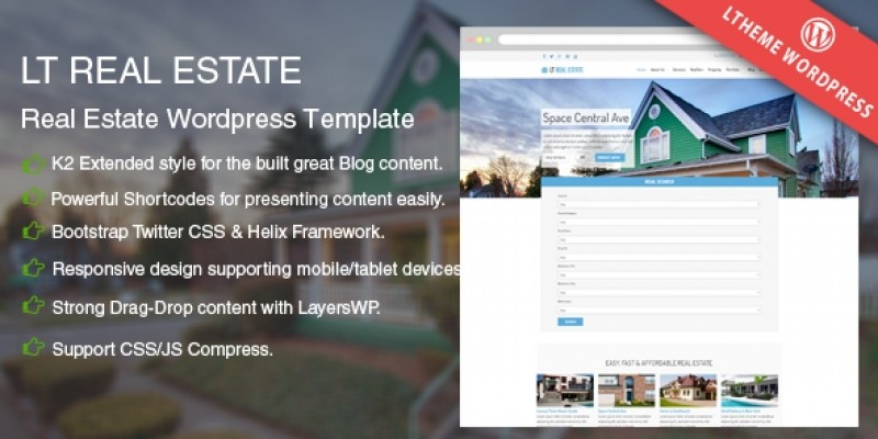 LT Real Estate – Real Estate WordPress Theme