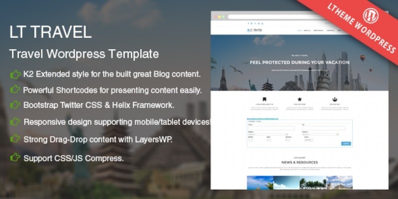 LT Travel - WordPress Travel Theme