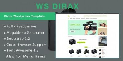 WS Dirax - Camera Woocommerce WordPress Theme