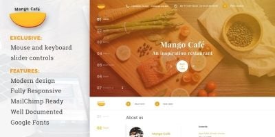 Mango Cafe - Restaurant HTML Template