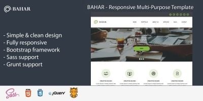 Bahar - Responsive  Multipurpose HTML Template  