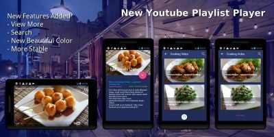Youtube Playlist Player - Android App Template