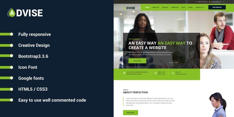 Advise - HTML Website Template