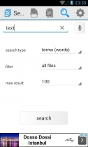 Search Text In Files - Android App Source Code Screenshot 1