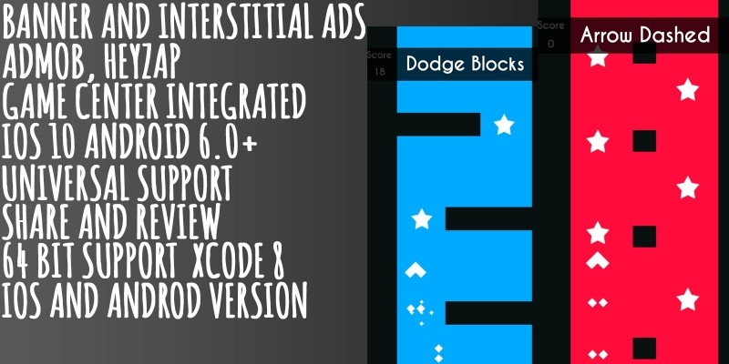 Arrow Dashed - Buildbox Game Template