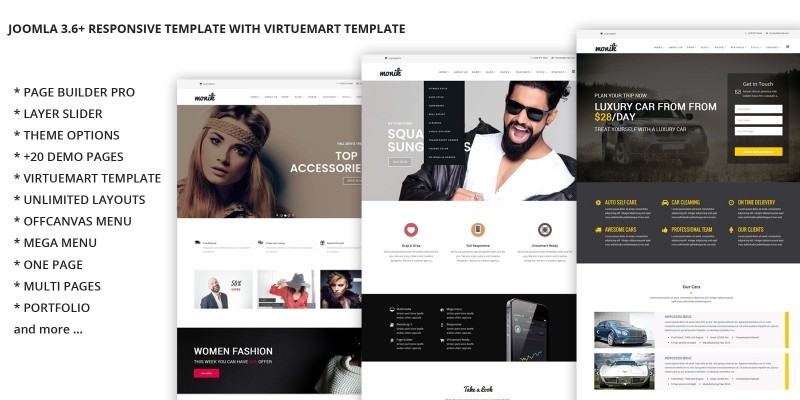 Monica - Multi-Purpose Joomla Template