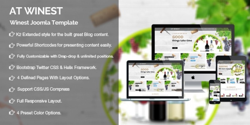 AT Winest - Wine Virtuemart Joomla Template