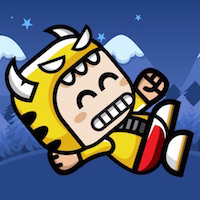 Winter Running Mascot - Buildbox Game Template
