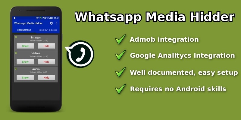 Whatsapp Media Hider - Android App Source Code