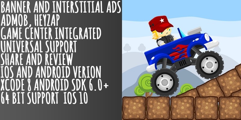 Monster Truck Stunts - Buildbox Game Template