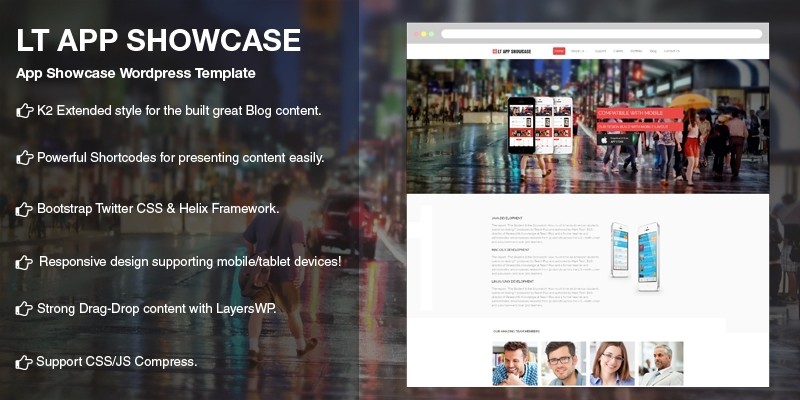 LT App Showcase - Application Wordpress Theme