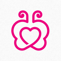 Butterfly Heart - Logo Template