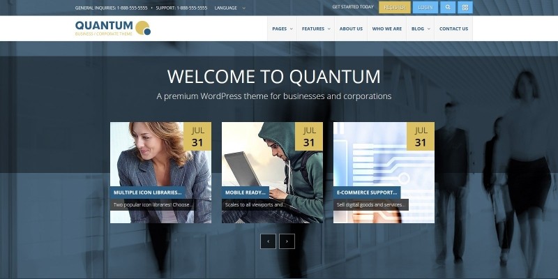 Quantum - Responsive Business WordPress Theme