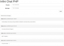 Infini Chat - Responsive PHP Chat Script Screenshot 1