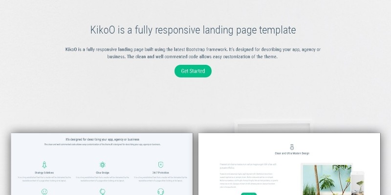 Kiki - HTML Landing Page Template