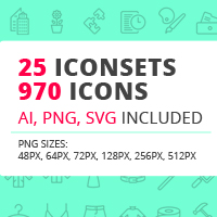 25 Iconsets Bundle