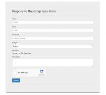 Responsive AJAX contact form Screenshot 1