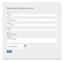 Responsive AJAX contact form Screenshot 2