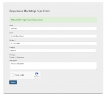 Responsive AJAX contact form Screenshot 4