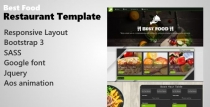 Restaurant Bootstrap HTML Template Screenshot 1