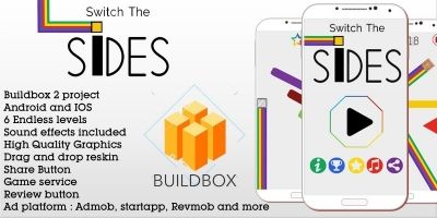 Switch The Sides - Buildbox Game Template