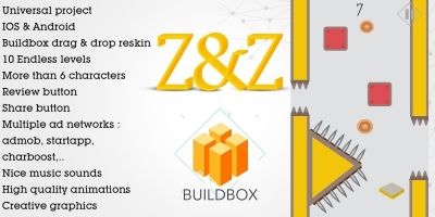 Zig Zag - Buildbox Game Template