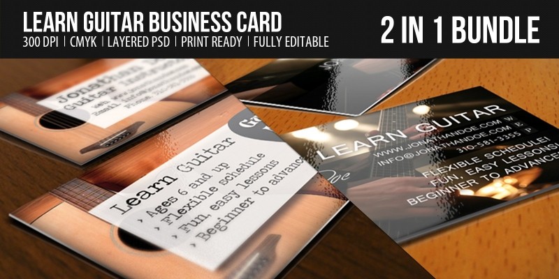 Learn Guitar Business Card