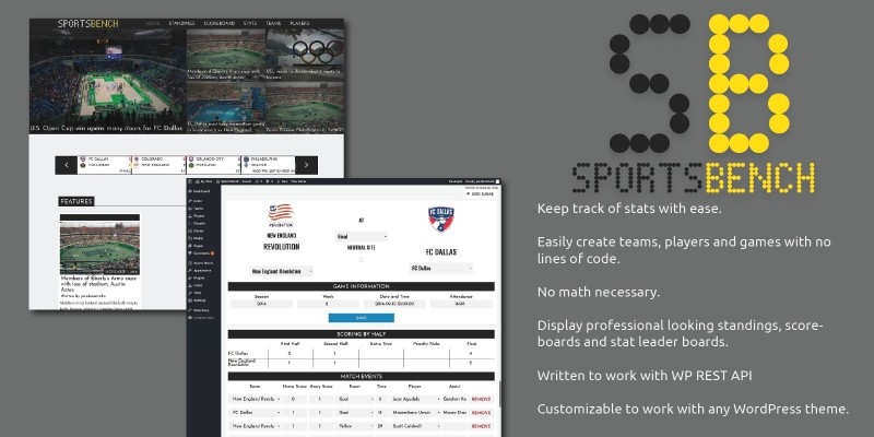 Sports Bench - WordPress Sports Stats Plugin