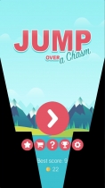 Jump Over a Chasm - iOS Source Code Screenshot 1