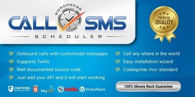 SMS And Calls Scheduler Wordpress Plugin