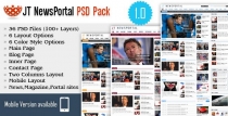 JT News Portal PSD Pack Screenshot 1