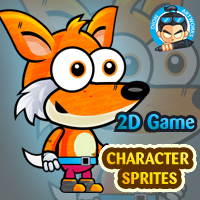 Fox 2D Game Character Sprites