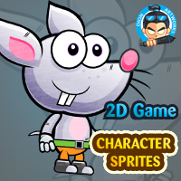 Rat 2D Game character Sprites