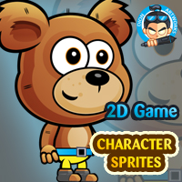 Bear 2D Game Characte Sprites