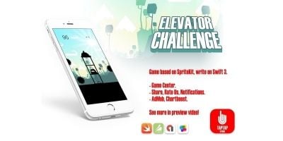 Elevator Challenge - iOS Xcode Game Source Code
