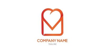 Love Message Logo Template