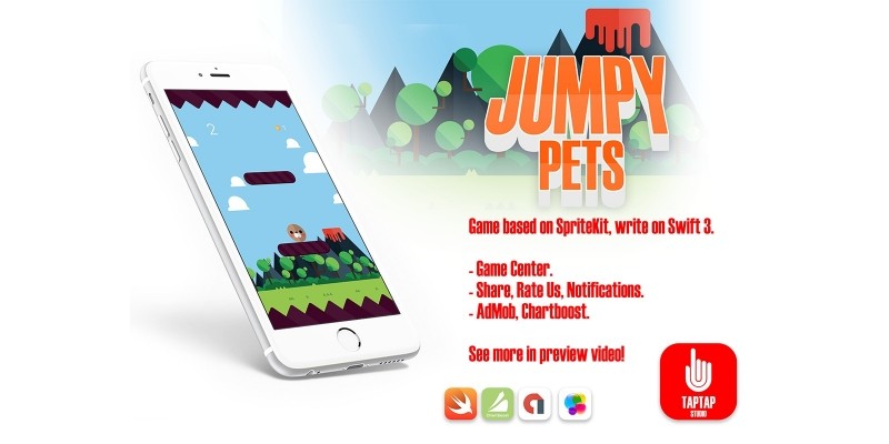 Jumpy Pets - iOS Xcode Source Code