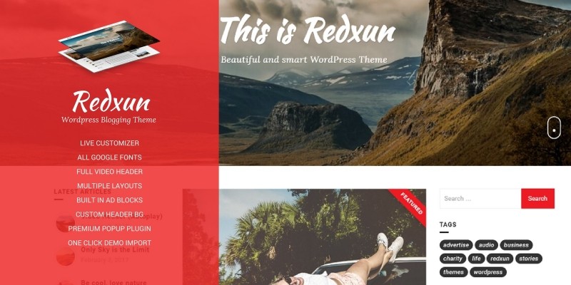 Redxun WordPress Theme