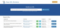 Easy URL Shortener With Analytics - PHP MySQL Screenshot 1