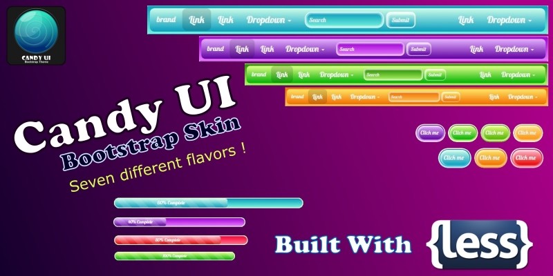 Candy UI Bootstrap Skin