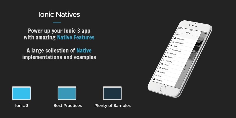 Ionic 3 Natives Professional Edition