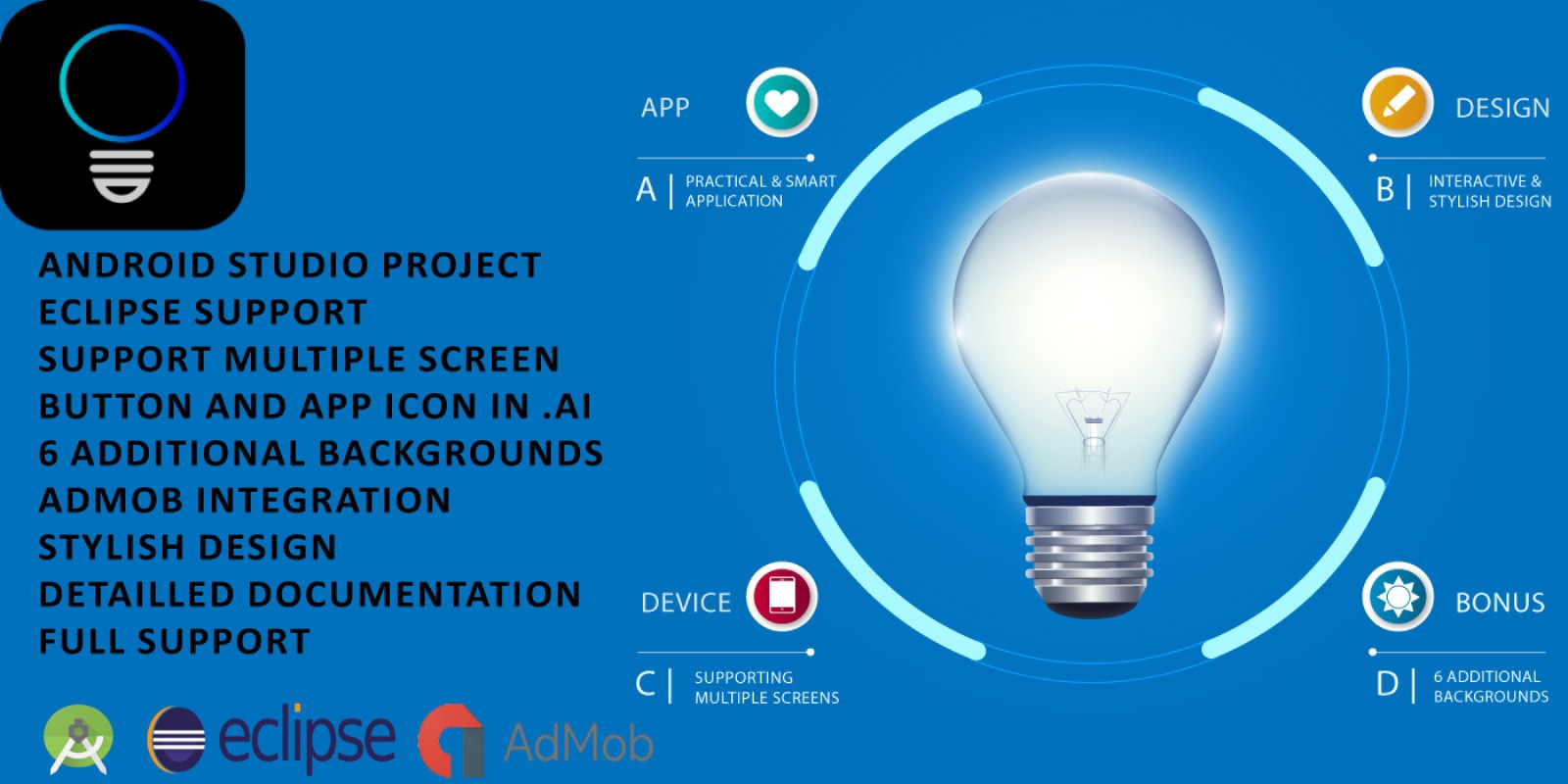 Fast Flashlight - Android App Template