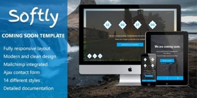 Softly - Coming Soon HTML Template